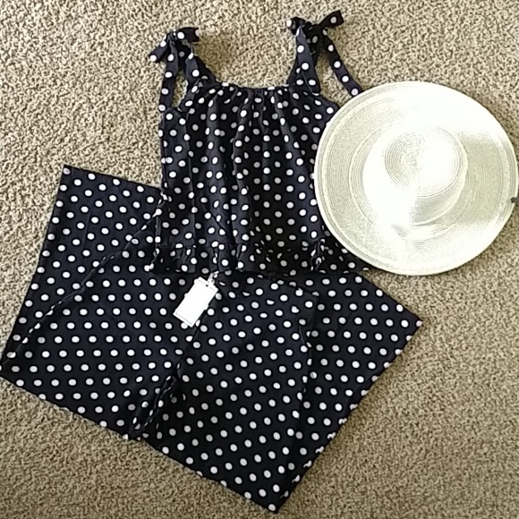 no comment Pants - NWT polka dot top and bottom set